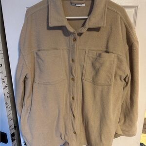 ONEILL tan Button-Up Fleece shacket